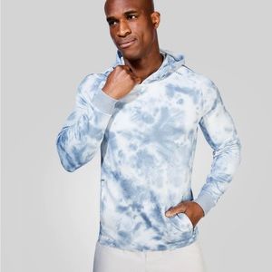 Lululemon Men’s Textured Tech Hoodie Size Medium Tidal Dye